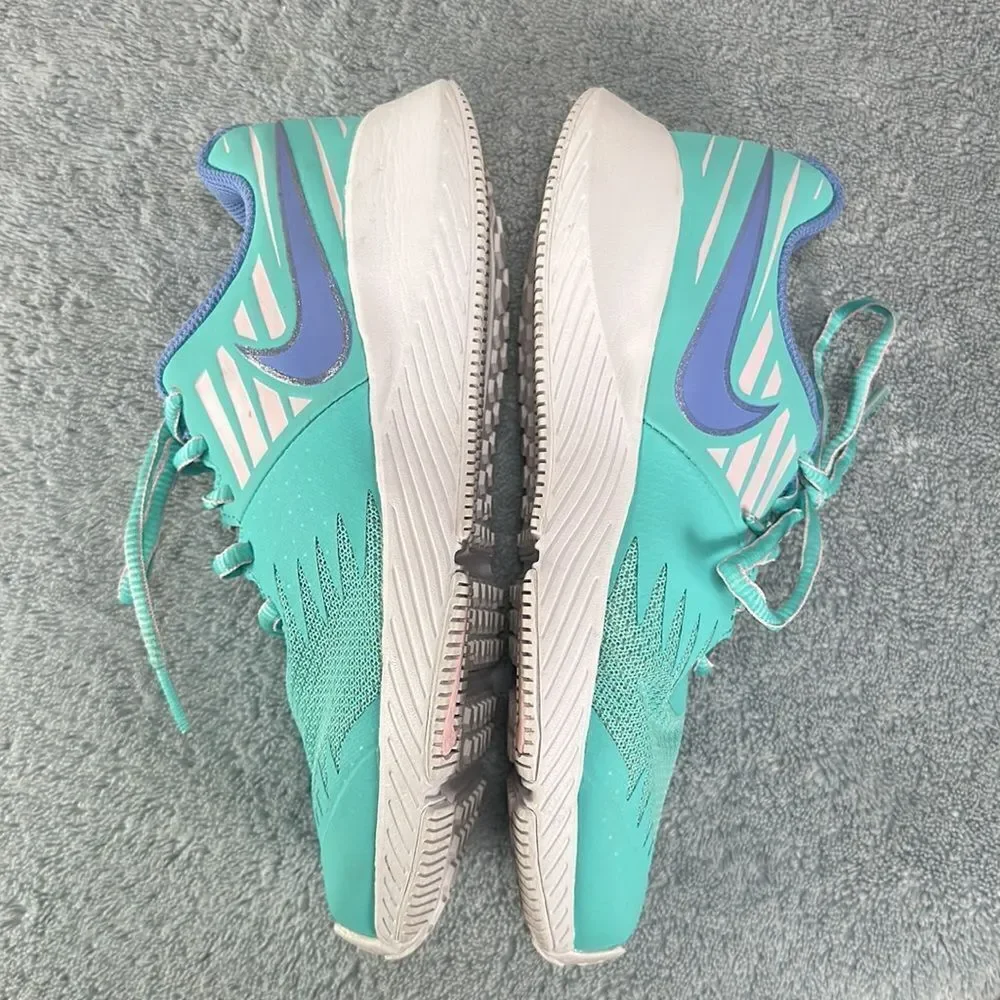 Nike Star Runner (GS) Running Shoes Size 3.5Y Blue Green BV6368-400